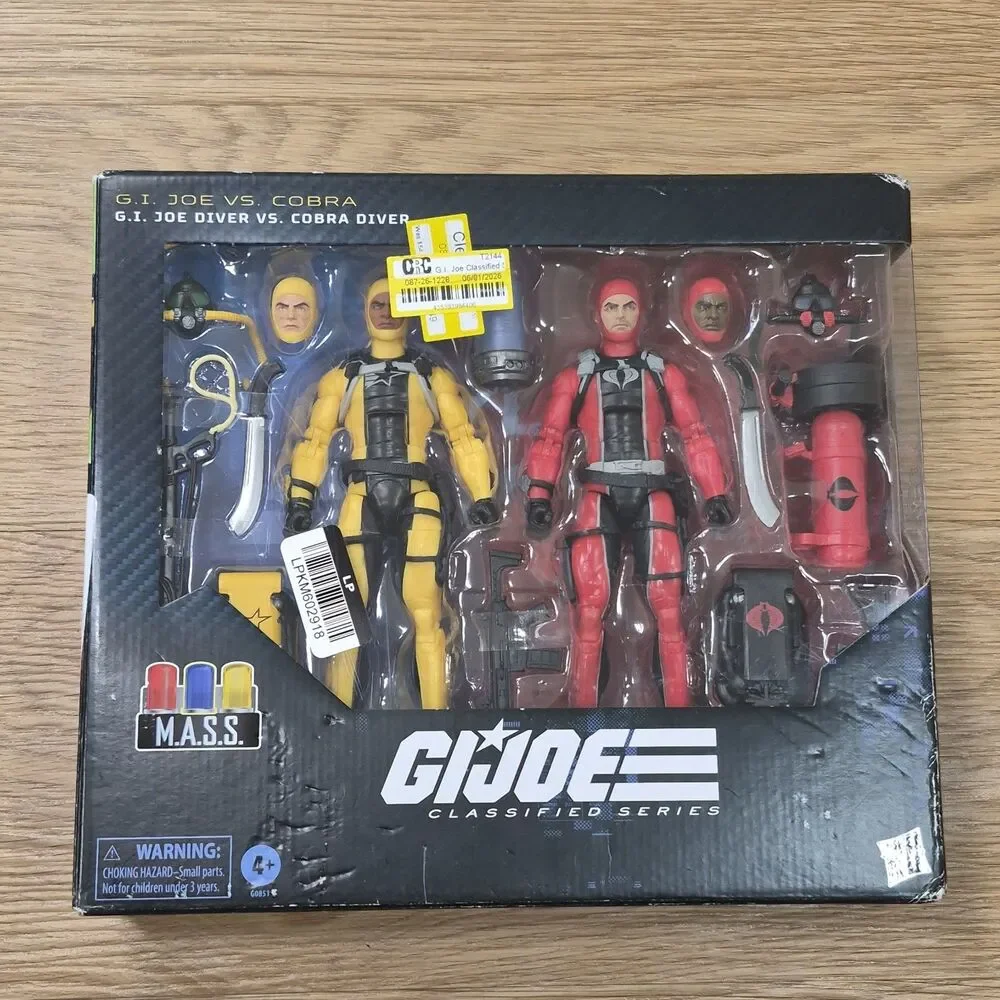 G.I. Joe Classified MASS G.I. Joe Diver Vs Cobra Diver 2 pack #169 Sealed